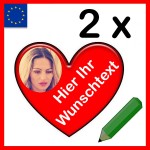 Herzaufkleber Österreich