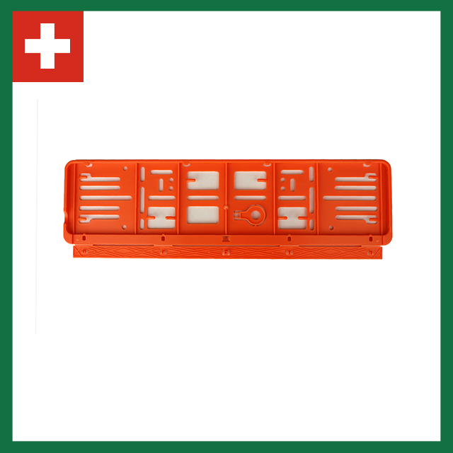 Wechselkennzeichen Rahmen – Farbe – Schweiz – 500×110