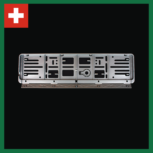 Wechselkennzeichen Rahmen – Farbe – Schweiz – 500×110